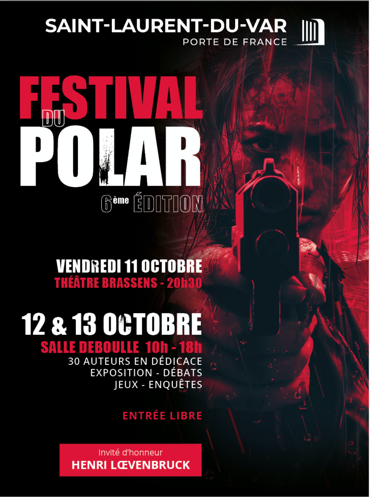 Le livre "Maffia Nò" au Festival du Polar de Saint-Laurent-du-Var,  dédicace et débat.