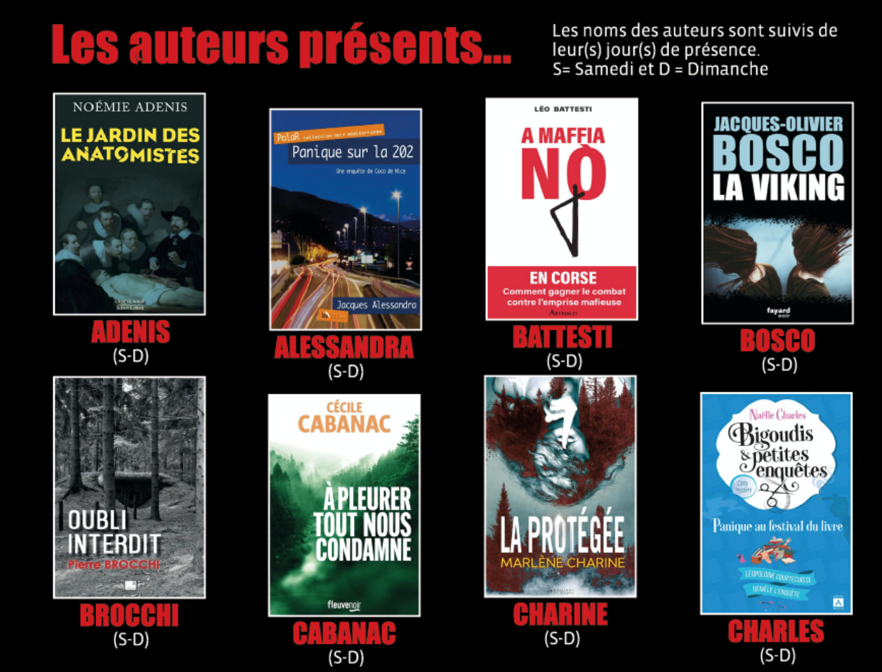 30 auteurs présents...